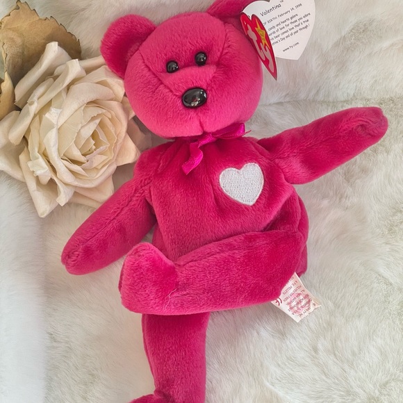 PERFECT CONDITION TY BEANIE BABIES VALENTINA with TAG ERRORS. VINTAGE RARE FIND! - Picture 7 of 8